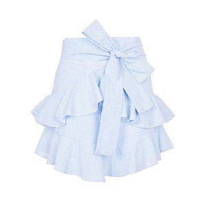 Topshop Dobby Ruffle Mini skirt